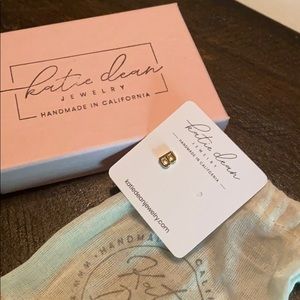 Earring stud “B” initial